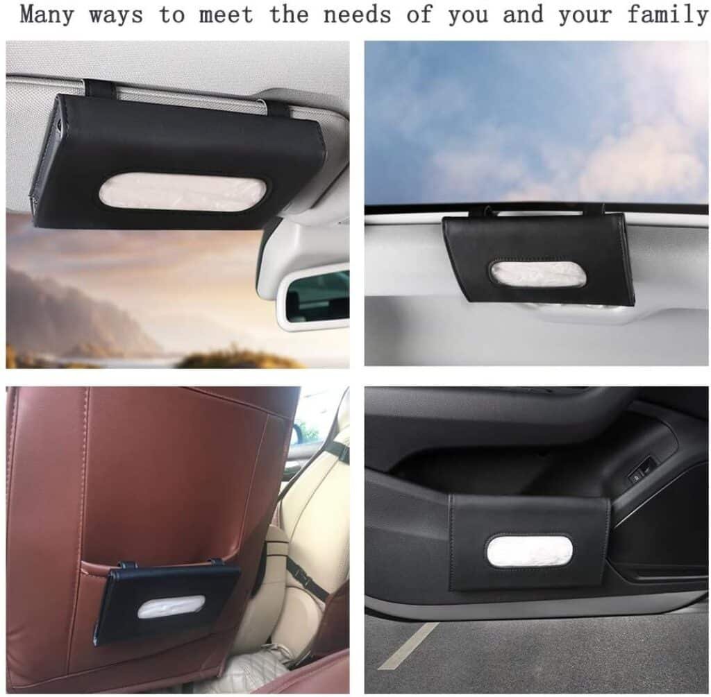 Fredysu Leather Car Tissue Holder