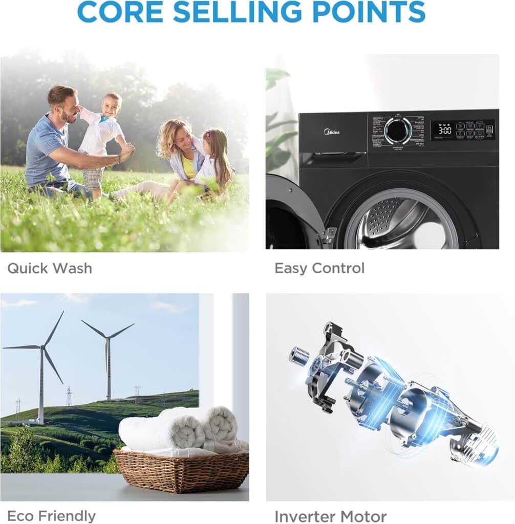 Midea 8KG Front Load Washer