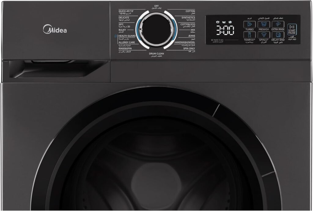 Midea Lunar Dial Digital Display close up