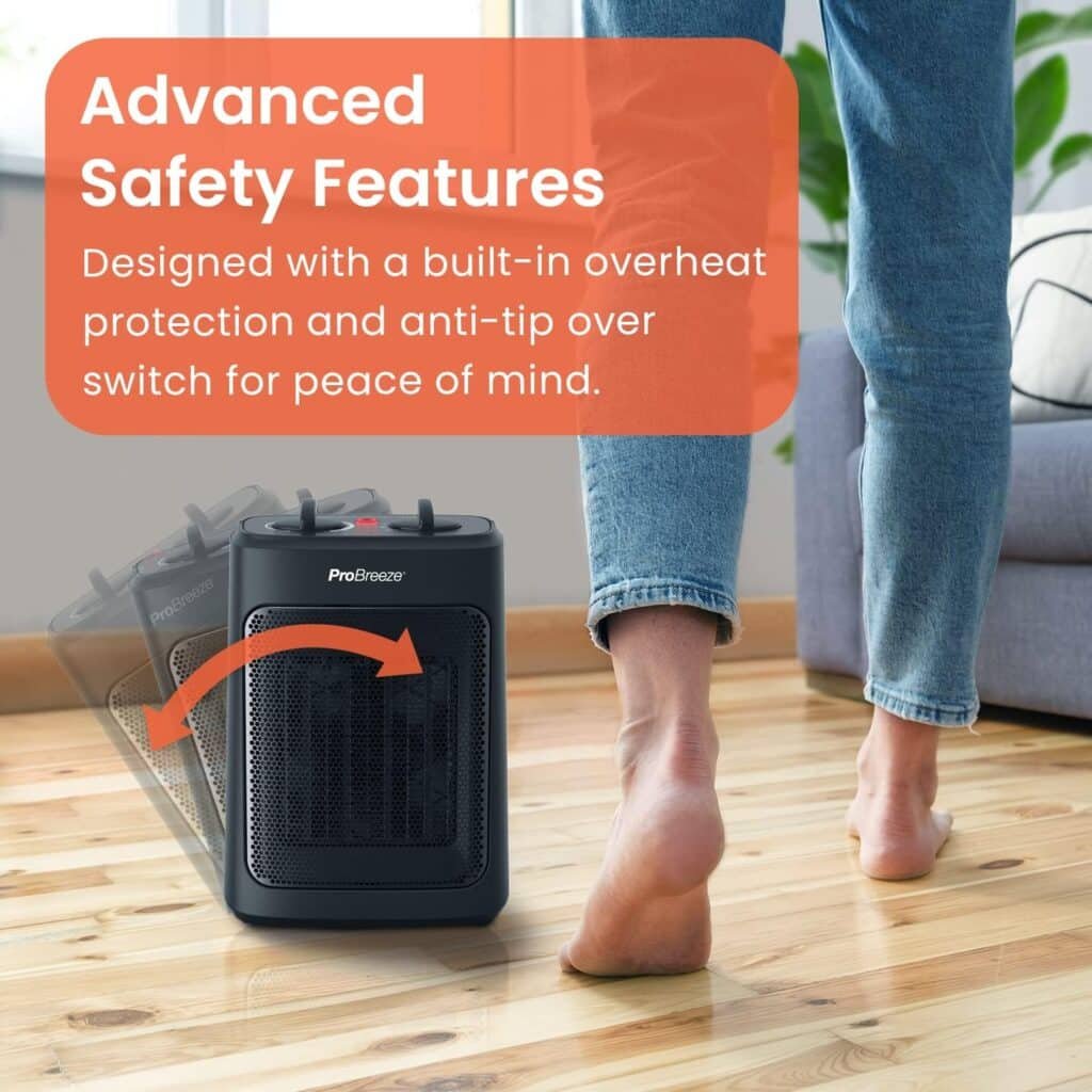 Pro Breeze 2000W Heater safety features
